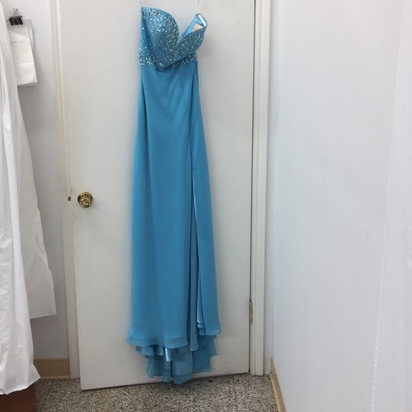powder blue homecoming dress